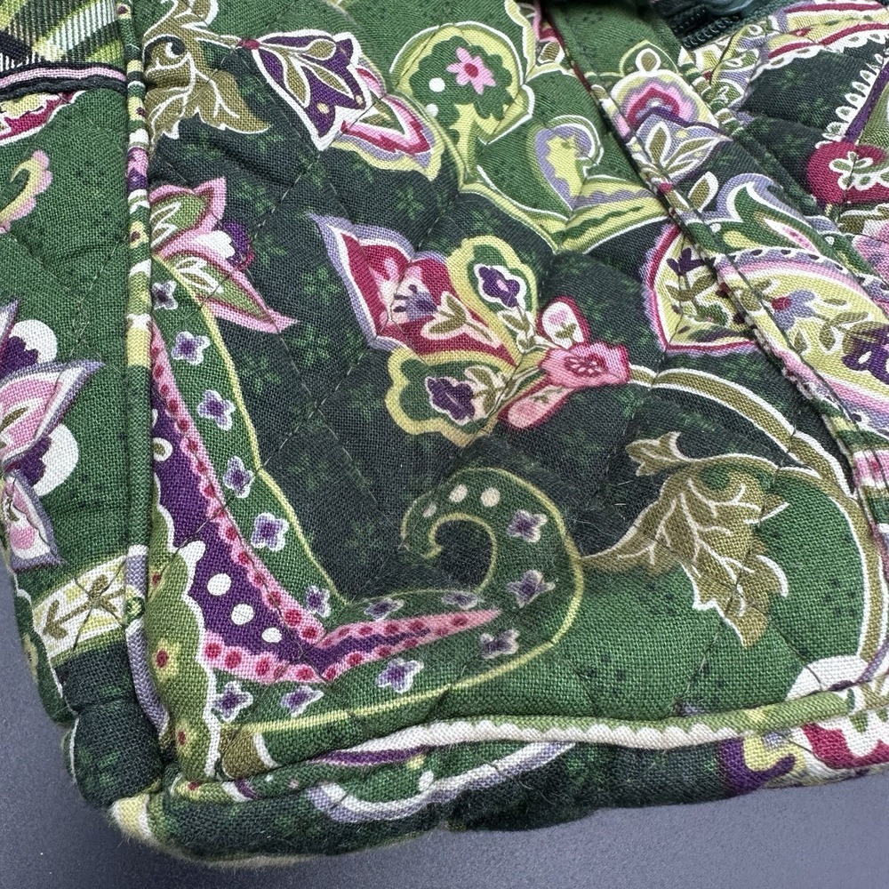Vintage Vera Bradley Chelsea Green Computer Messenger Bag 2005 Retired No Strap - Picture 5 of 7